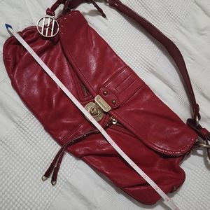 Hayden & Hartnett red leather purse